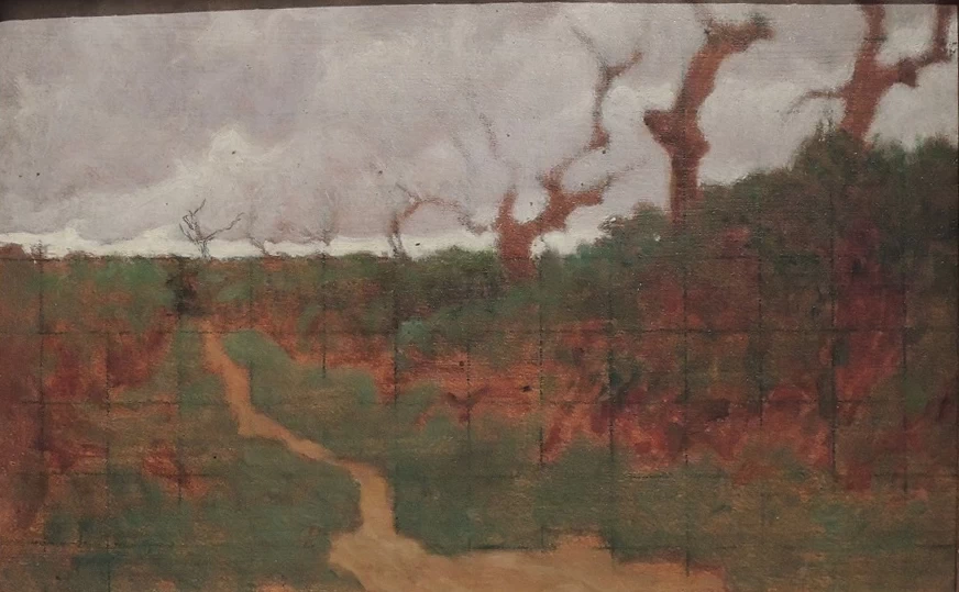 Paesaggio con alberi spogli - Museo Giorgio Kienerk, Fauglia, Pisa